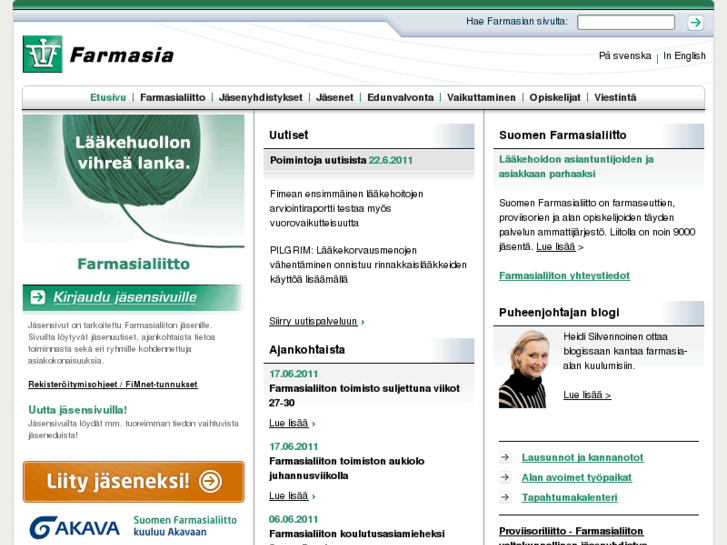 www.farmasialiitto.fi