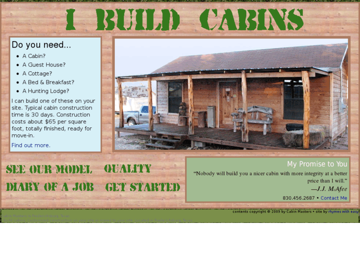 www.ibuildcabins.com