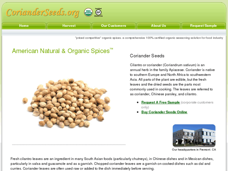 www.corianderseeds.org