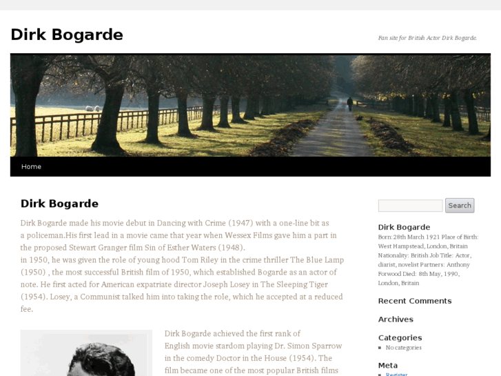 www.dirkbogarde.com