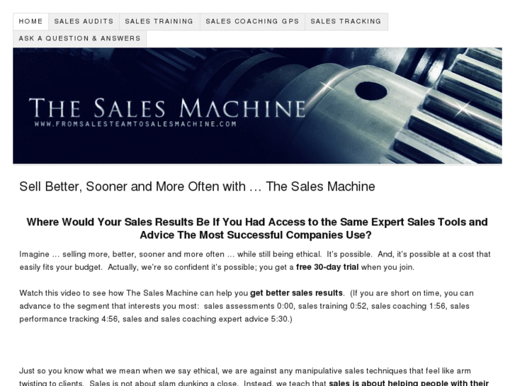 www.fromsalesteamtosalesmachine.com
