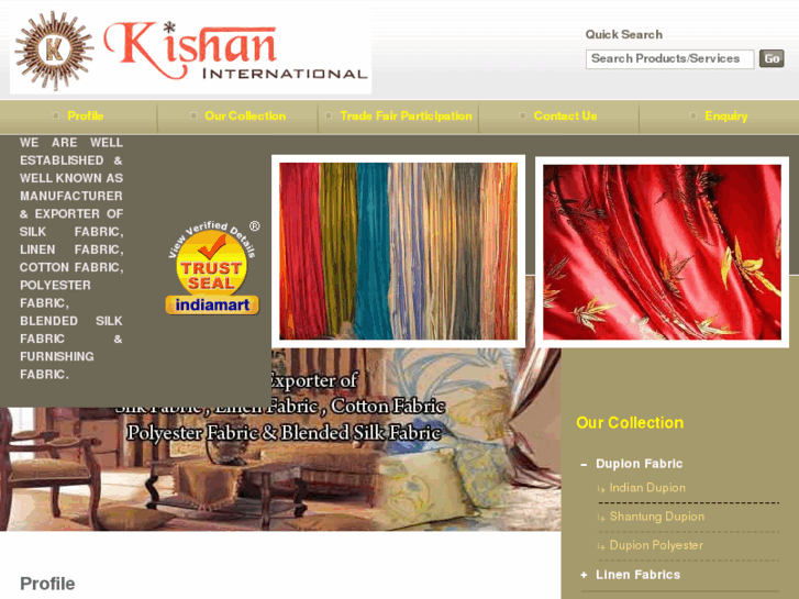 www.kishansilkint.com