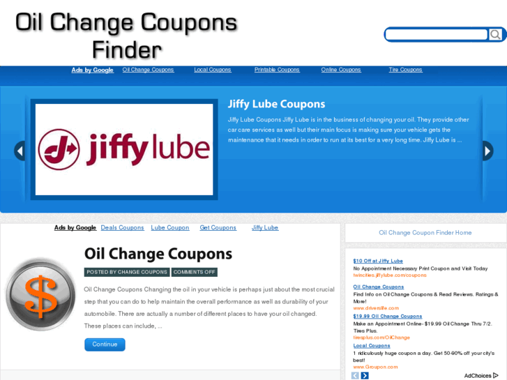 www.oilchangecouponsfinder.com