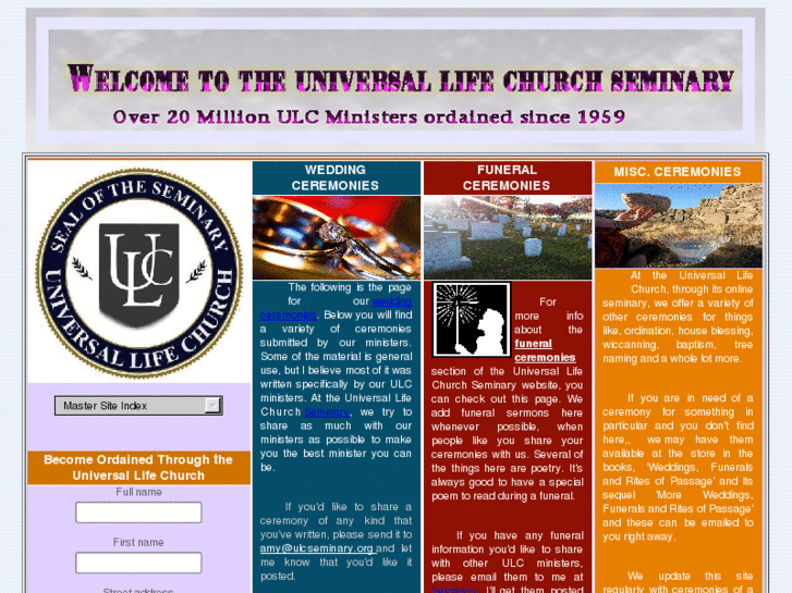 www.ulcceremonies.com