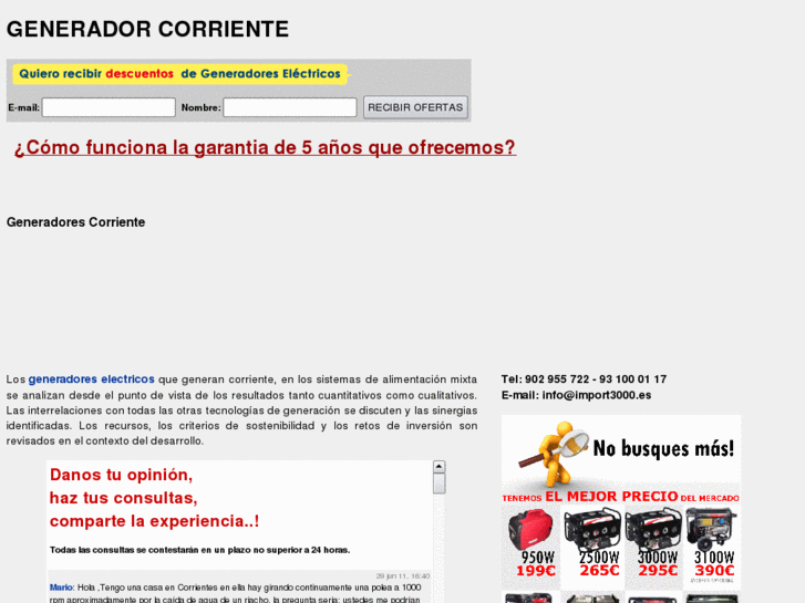 www.generadorcorriente.es