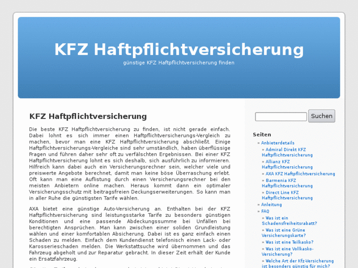 www.kfzhaftpflichtversicherung.net