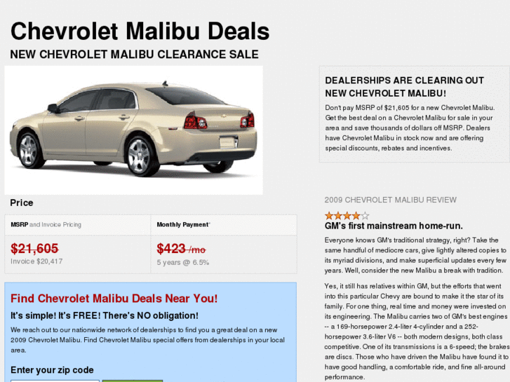 www.chevroletmalibudeals.com