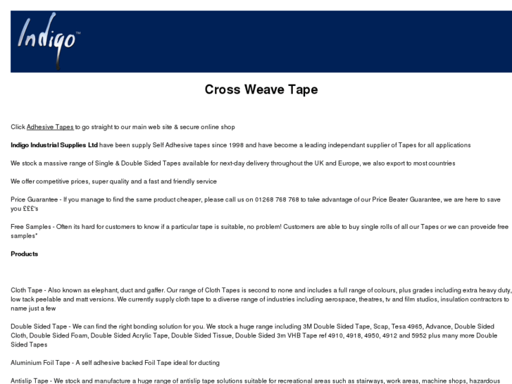 www.crossweavetape.co.uk