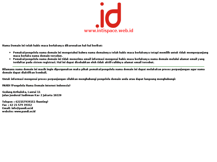 www.intispace.web.id