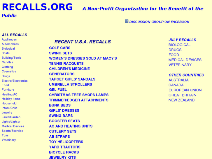 www.recalls.org