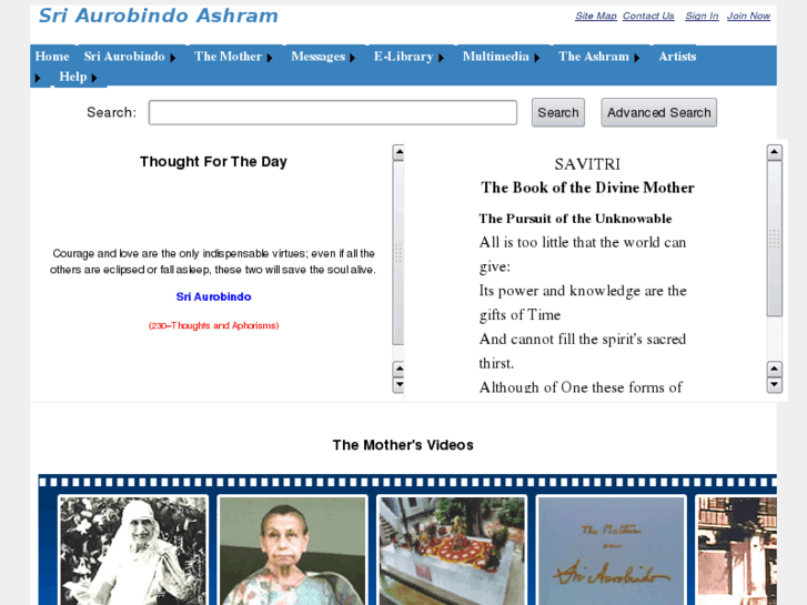 www.aurobindoashram.net