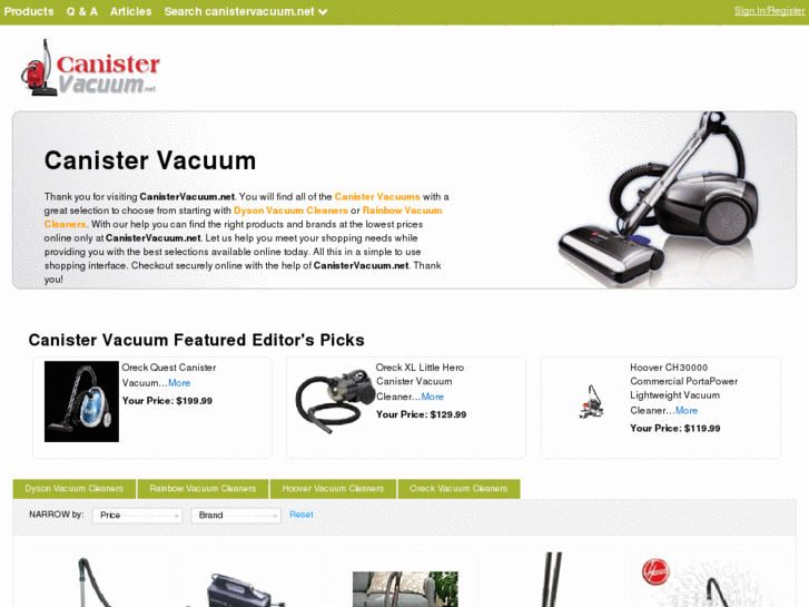 www.canistervacuum.net