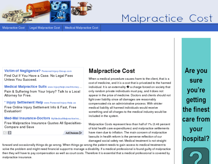 www.malpracticecost.net