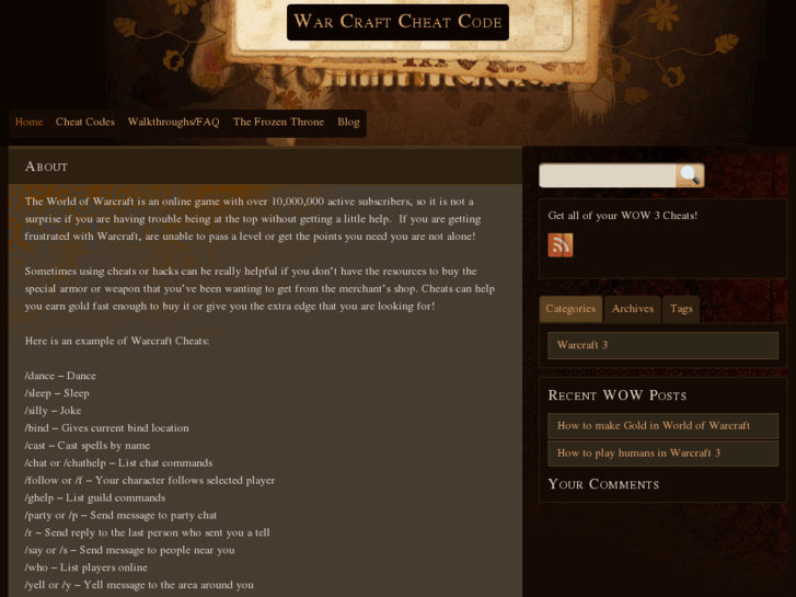 www.warcraftcheatcode.com