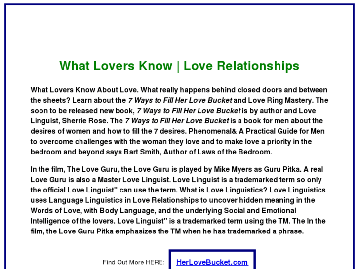 www.whatloversknow.com