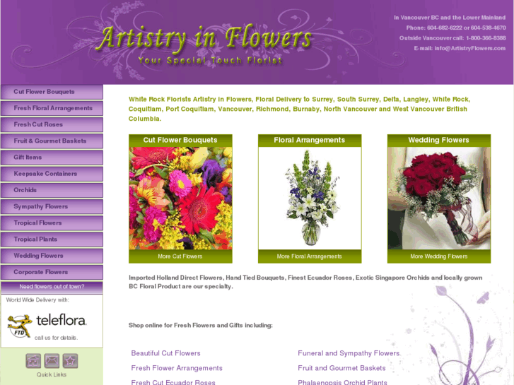 www.artistryflowers.com