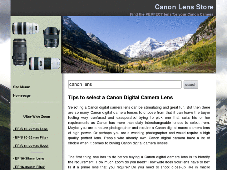 www.canonlensstore.com