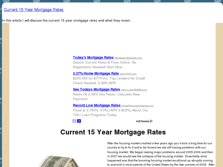 www.current15yearmortgagerates.com