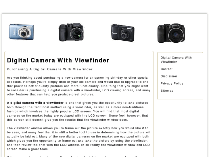 www.digitalcamerawithviewfinder.net