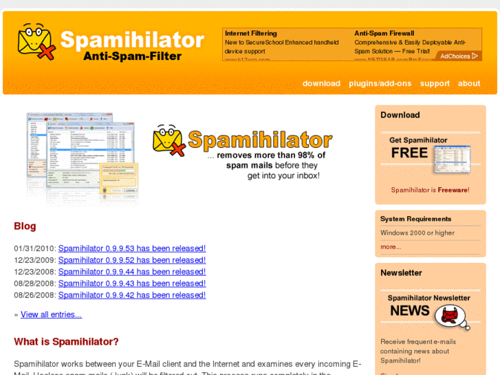 www.spamihilator.com