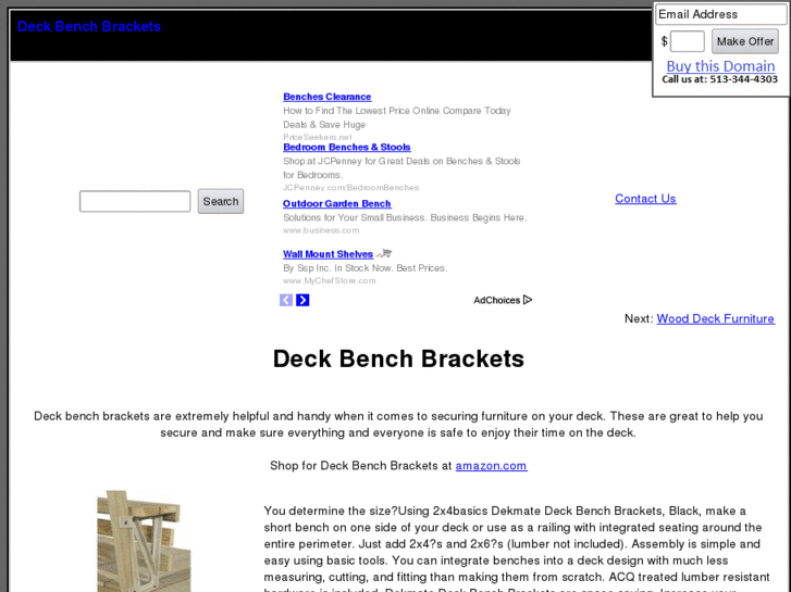 www.deckbenchbrackets.com
