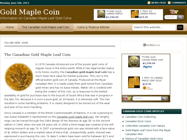 www.goldmaplecoin.com