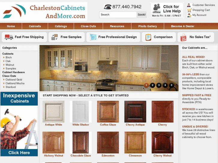 www.charlestoncabinetsandmore.com