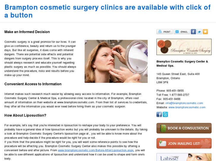 www.bramptoncosmeticsurgery.ca