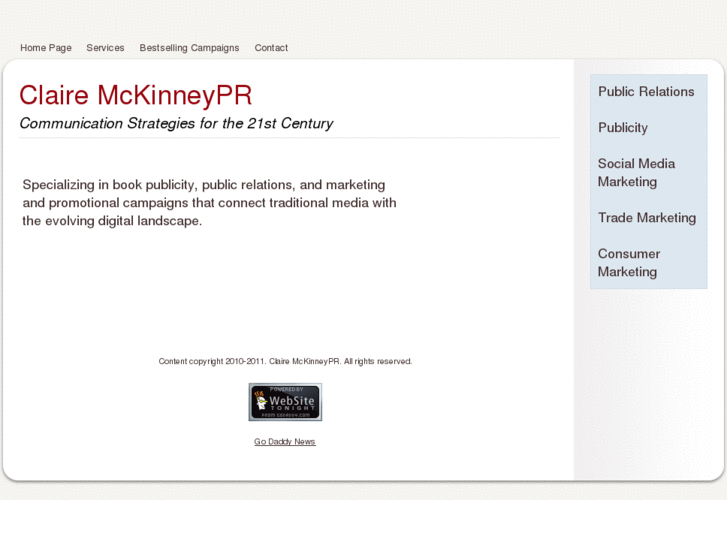 www.clairemckinneypr.com