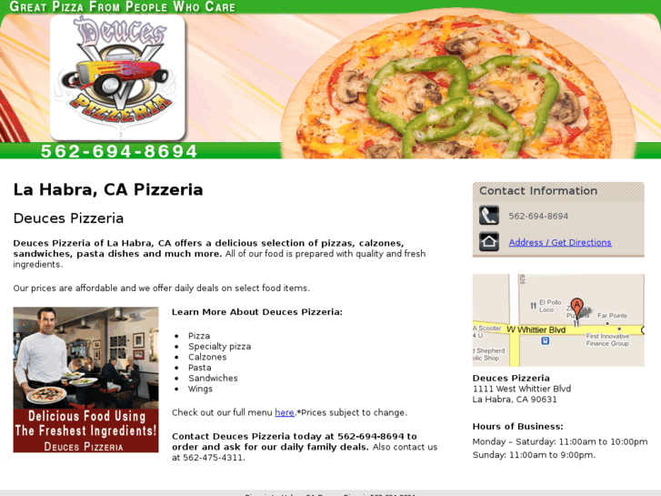 www.deucespizzeria.com