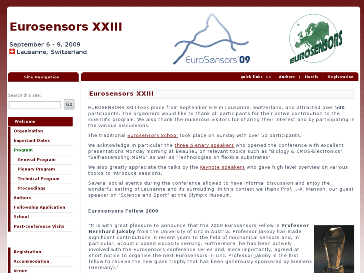 www.eurosensors09.ch