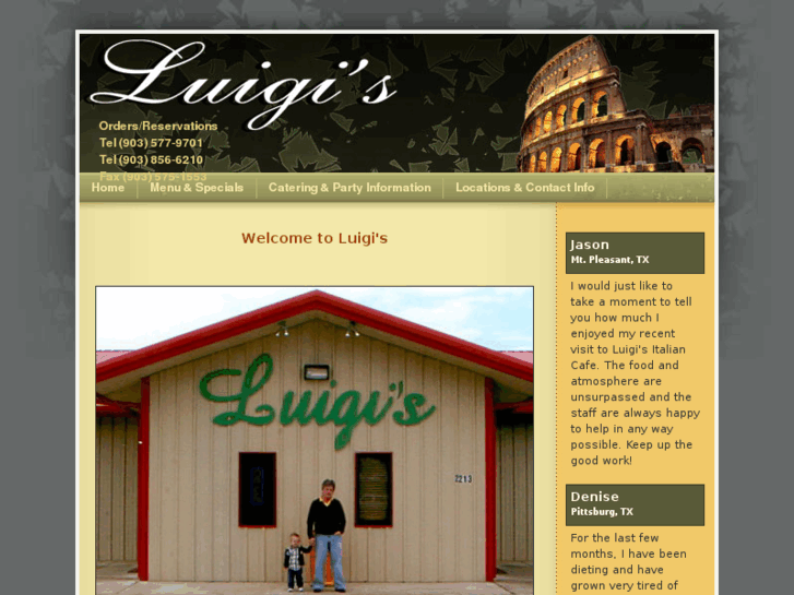 www.luigisitaliancafe.net