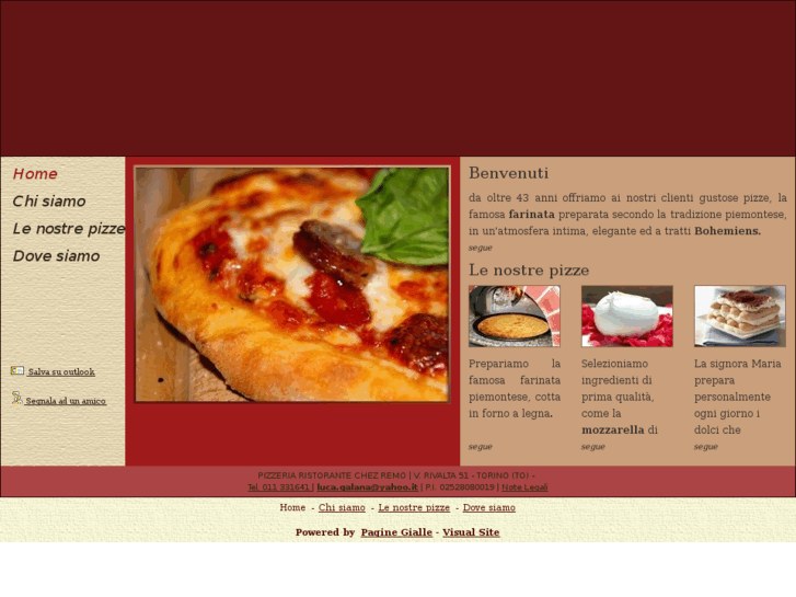 www.pizzeriaristorantechezremo.com