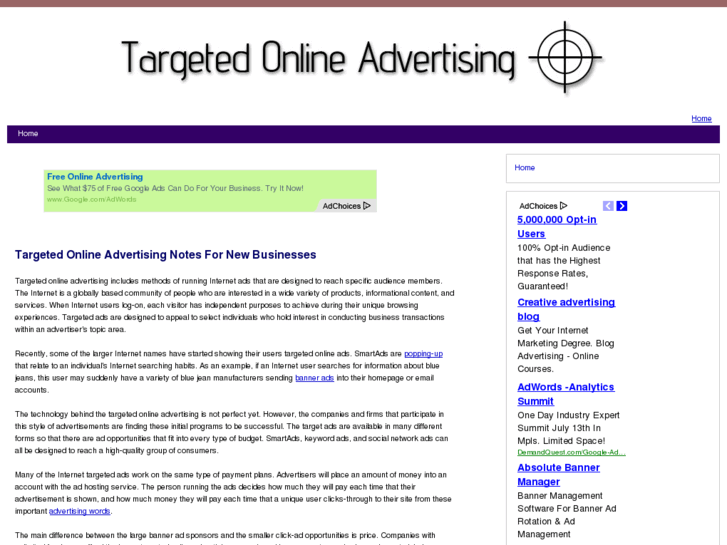 www.targetedonlineadvertising.com