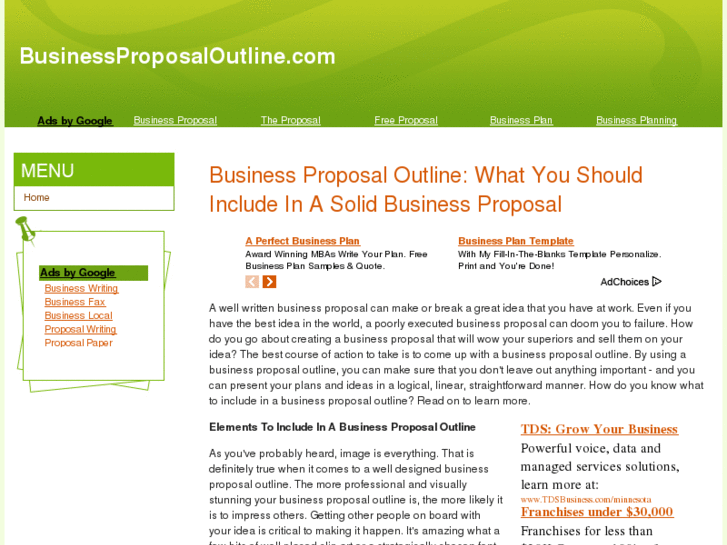 www.businessproposaloutline.com