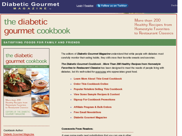 www.diabeticgourmetcookbook.com