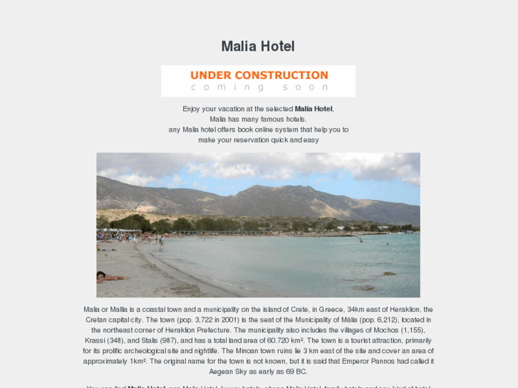 www.maliahotel.net