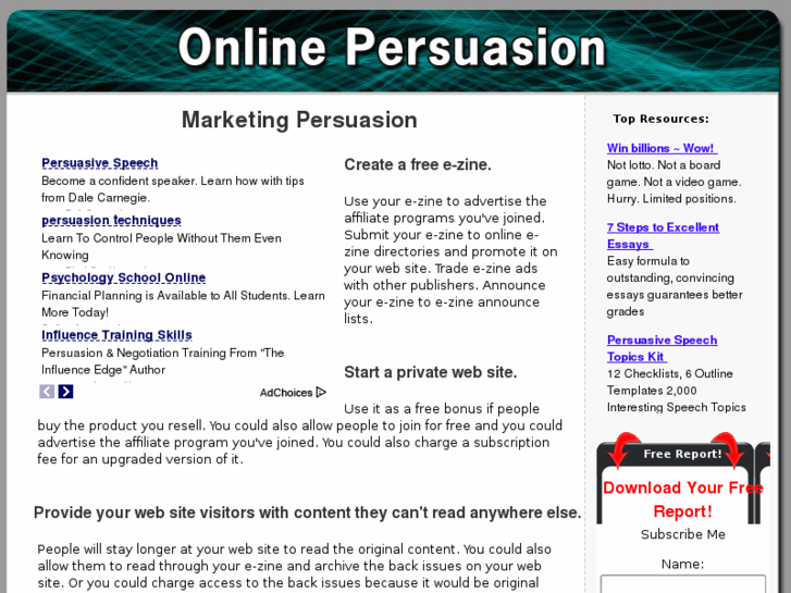 www.onlinepersuasionhelp.com