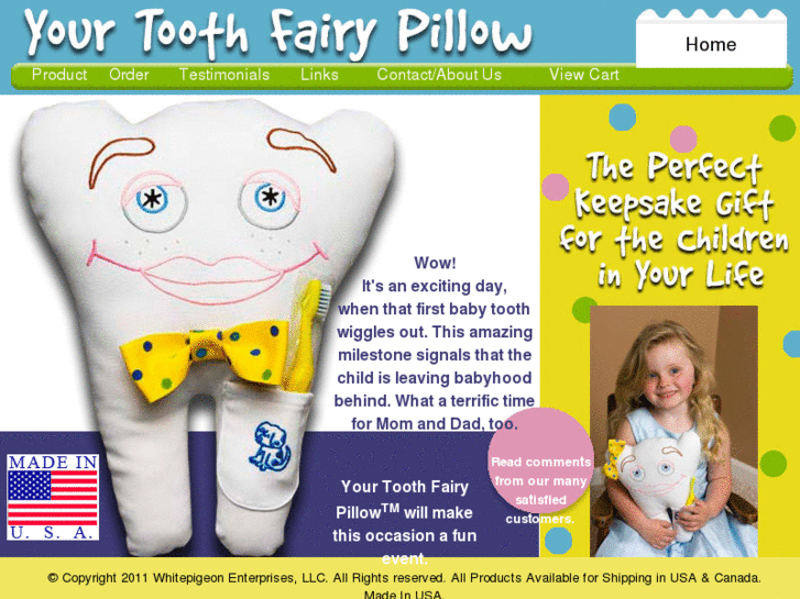 www.yourtoothfairypillow.com