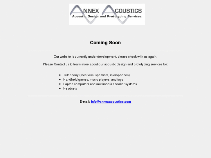 www.annexacoustics.com