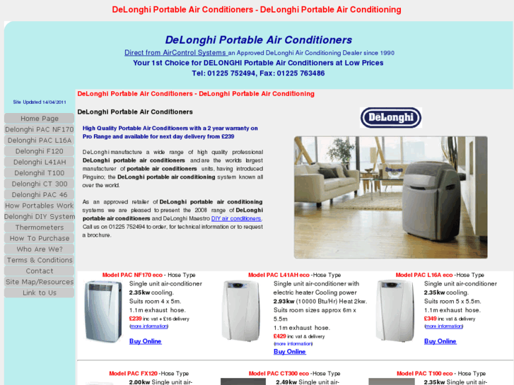 www.delonghi-portable-air-conditioners.co.uk