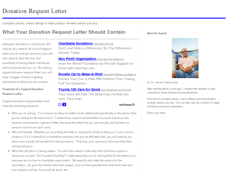 www.donationrequestletter.net