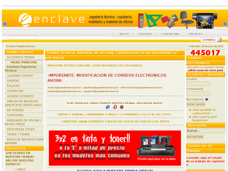 www.papeleriaenclave.es