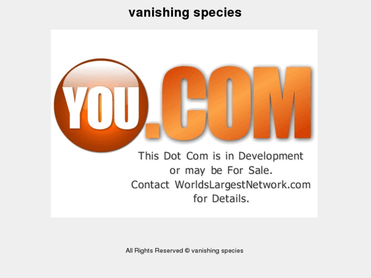 www.vanishingspecies.info