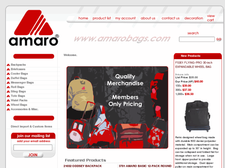 www.amarobags.com