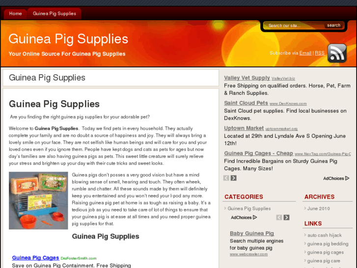 www.guineapigsupplies.net