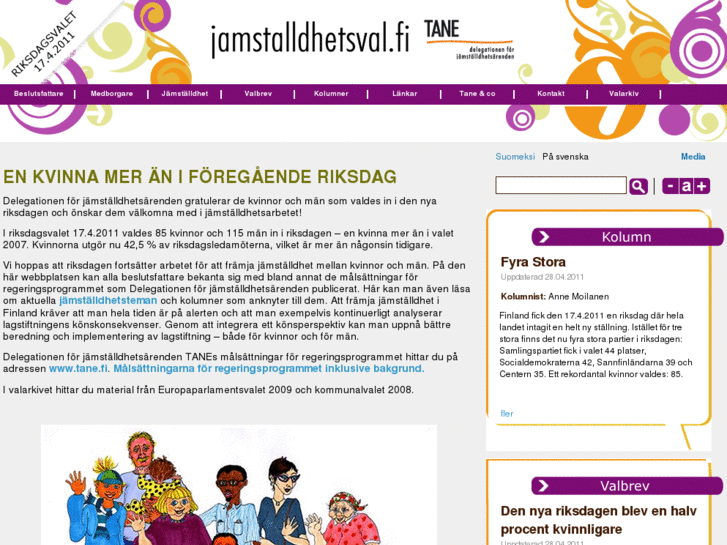 www.jamstalldhetsval.fi