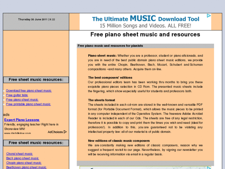 www.pianosheetmusic.info