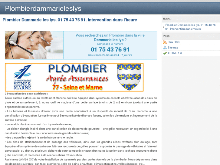 www.plombierdammarieleslys.com