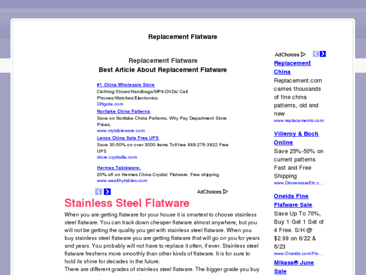 www.replacementflatware.net